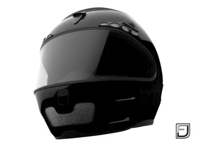 Black Helmet 3D model