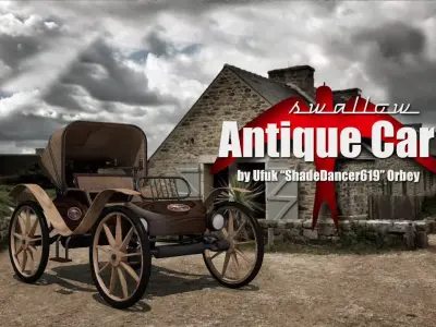 Antique Car 3D model
