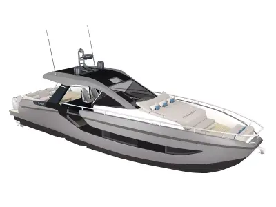 Motor Yacht Azimut Verve 47 3D model