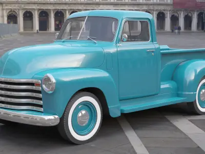 Generic Old Pickup Truck 01 3D model