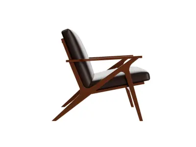 Cavell Leather Loveseat 3D model