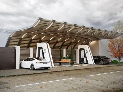 Electro charging service  3D model