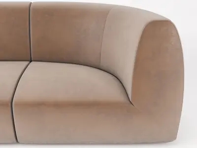 Stellar Works - Infinity Sofa Option 1 4 5 3D model