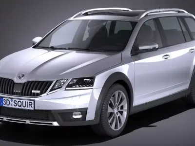 Skoda Octavia Scout 2017 3D model