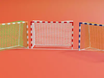 Handball-Futsal Goalpost  3D model