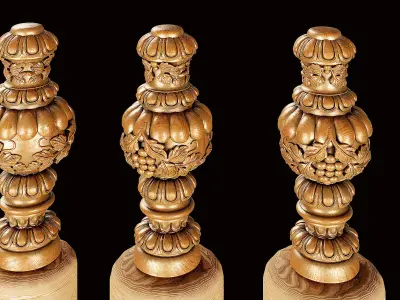 Classic Ornamental Pillar 3D model