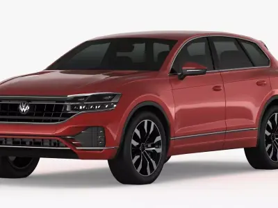 Volksvagen Touareg 2019 Low-poly 3D model