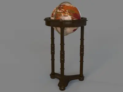 Lancaster Floor Globe By Replogle Globes 3D model
