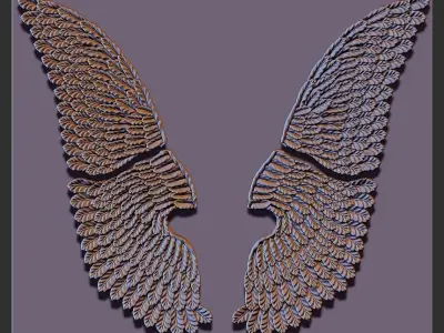 WING FOR DECORATION 3D model