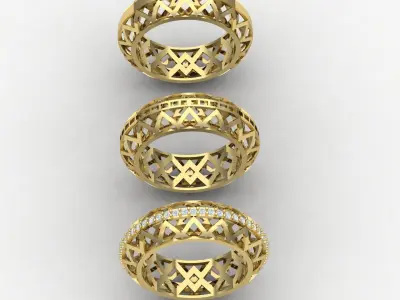 Fusion rings 06 3D print model