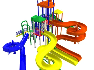 Big Toys Playground 3D Model 3D model