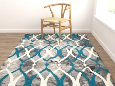 Rugs No 711 Low-poly 3D model