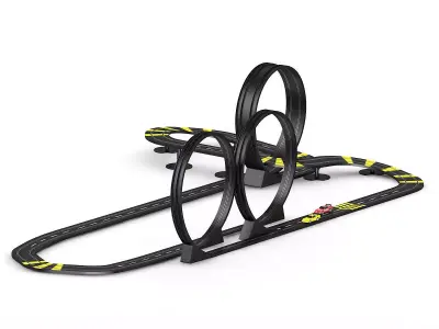 Racing Track Toy 3D model