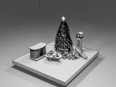 Holiday assets 3D model