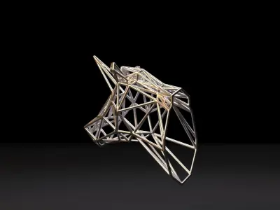 Unicorn on the wall 3D print model