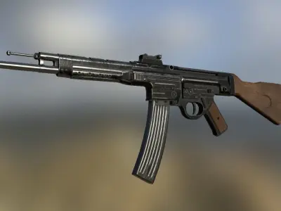 StG-44 Sturmgewehr-44 MP-44 Low-poly 3D model