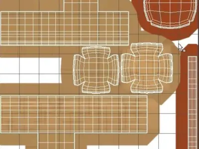 Wicker box 3D model