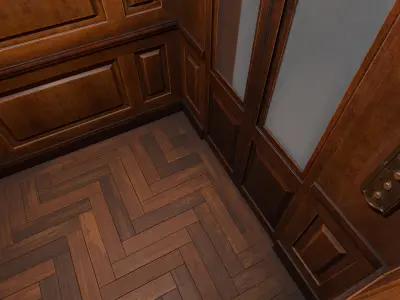 Old Elevator Low-poly 3D model