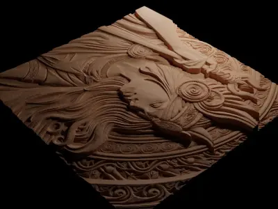 Frigg CNC 3d Print High Relief Sand Casting 3D print model