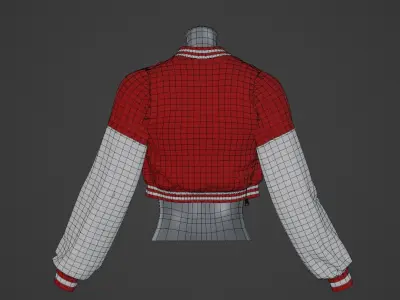 Sport Jacket Lowpoly Game-Ready 3D model Low-poly 3D model