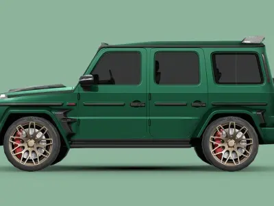 Mercedes-Benz AMG G63 BRABUS 700 Low-poly 3D model