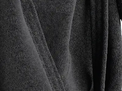 Bathrobe Hanging Set 05 3D model