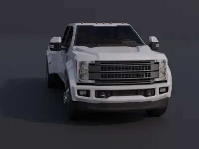Generic Pickup Truck Low-poly 3D model