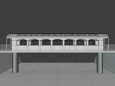 Old tram bridge 3D model