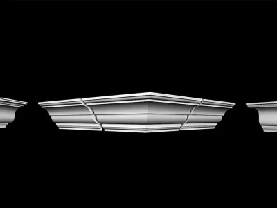 70 Ceiling Base Mesh Low-poly 3D model