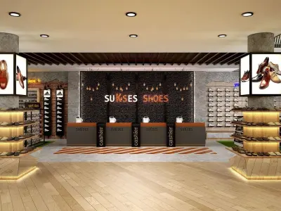 Industrial Shoes Store 3D model