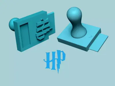 Stamp 79 - Harry Potter Logo - Fondant Decoration Maker Toy 3D print model