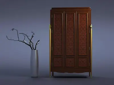 cabinet cabinet wardrobe sofa bed table bookshelve 3D model