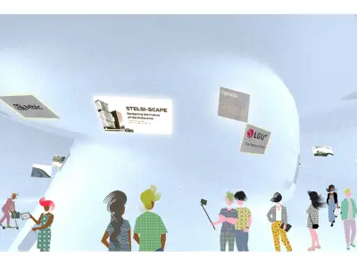 Captivating Mobius Strip Exterior Scene 3D Model 3D model