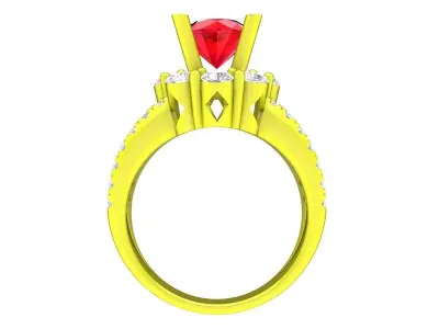 Luxury Fashion Diamond Women Ring 3D Model A5416 3D print model