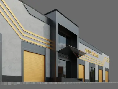 Auto Service ID030 3D model