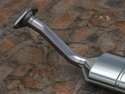 Catalytic converter 3D model