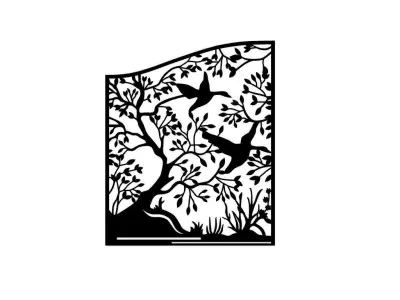 Design Pattern Panel Nature Wall Decor 3D print model