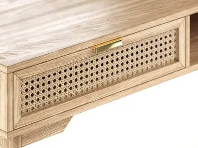 La Redoute Interieurs Scoubi Oak Desk 3D model