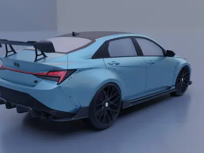 Hyundai Elantra ADRO Widebody 3D model