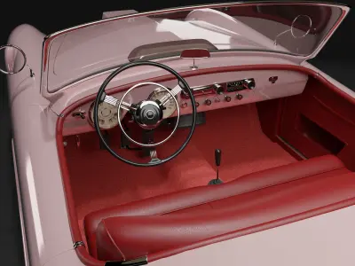Nash-Healey car 3D model