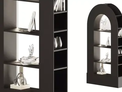 Noir Triumph Bookcase 3D model