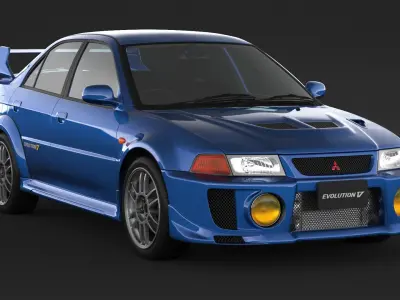Mitsubishi Lancer Evolution 5  3D model