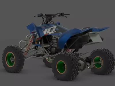KTM 450 SX Motocross Dirt Bike 3D Model Low-poly 3D model