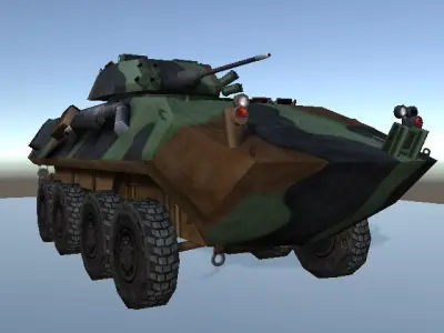 LAV-25 very low-poly 3D model Low-poly 3D model