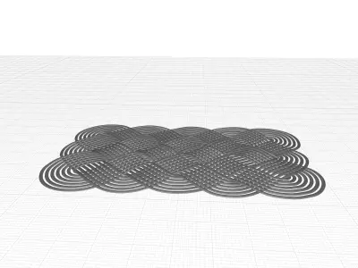 Pinckney Lovers Knot Non-Slip IndoorOutdoor Door Mat 3D model