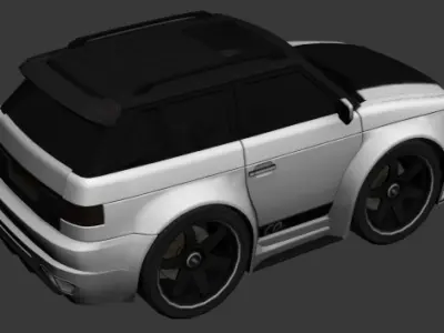 cartoon car vehicle 3d game ready model Low-poly 3D model-014 Low-poly 3D model