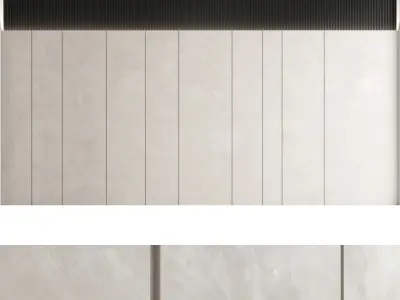 Decorative wall panel set 51 3D model