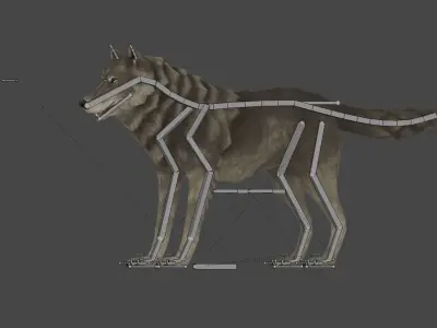 Wolf - Stylized Animals Pack Low-poly 3D model
