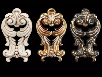 Classic carved 004 3D model