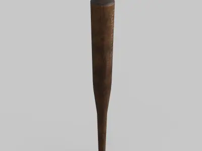 Baseball bat Low-poly 3D model